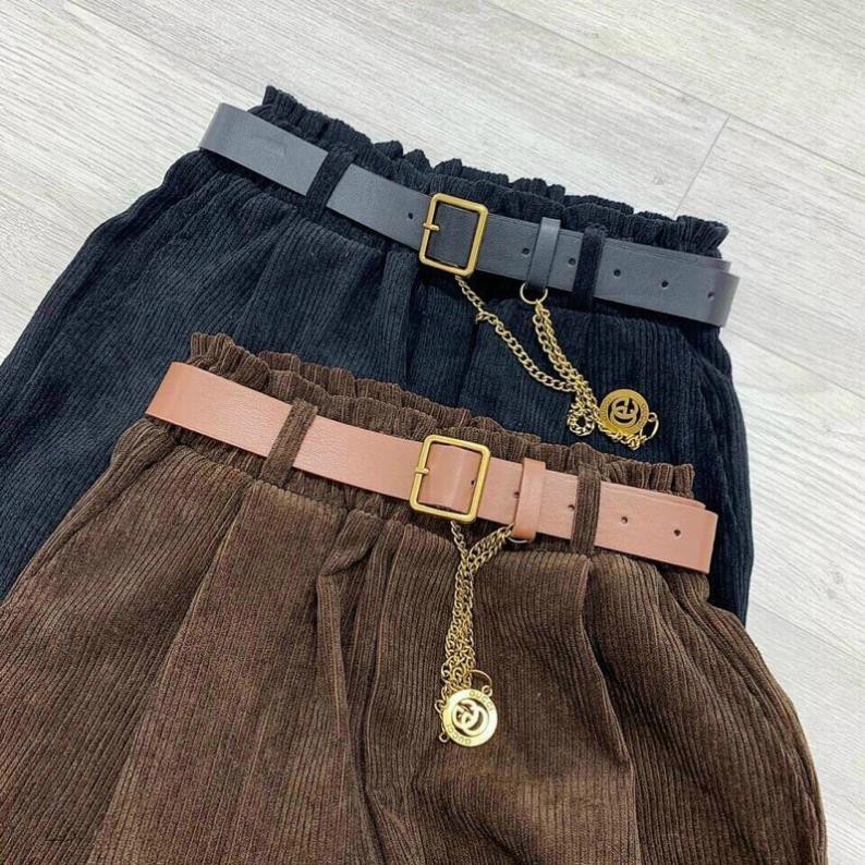 Quần baggy tây nhung tăm hot trend (ko kèm belt) 851