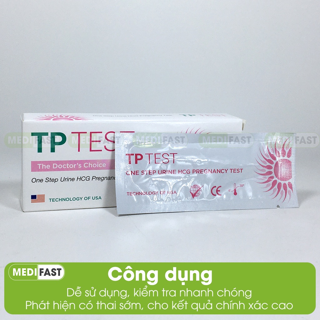 Que thử thai nhanh TP Test - Cho kết quả nhanh, chính xác - Che tên sản phẩm