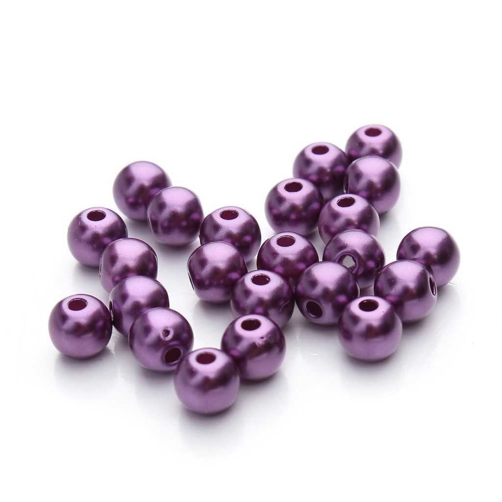 Set 100 Hạt Ngọc Trai Giả 6mm Làm Vòng Tay / Dây Chuyền