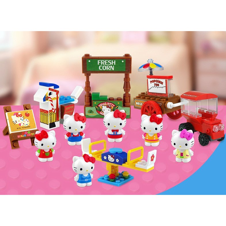 1 Quả trứng lego xếp hình Hello Kitty – Hồng
