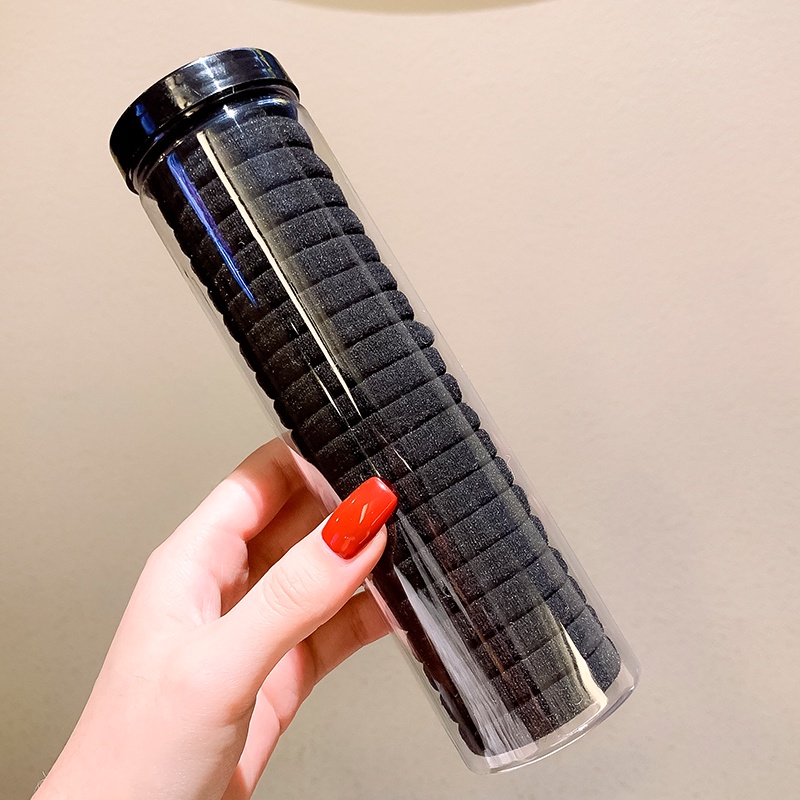 Set dây buộc tóc cao su co giãn không đường may nhiều màu sắc dành cho nữ
