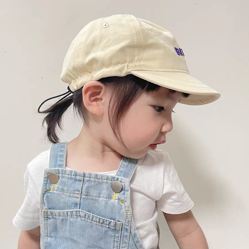 Nón Lưỡi Trai Thêu Chữ Phong Cách Hàn Quốc Mới Cho Bé