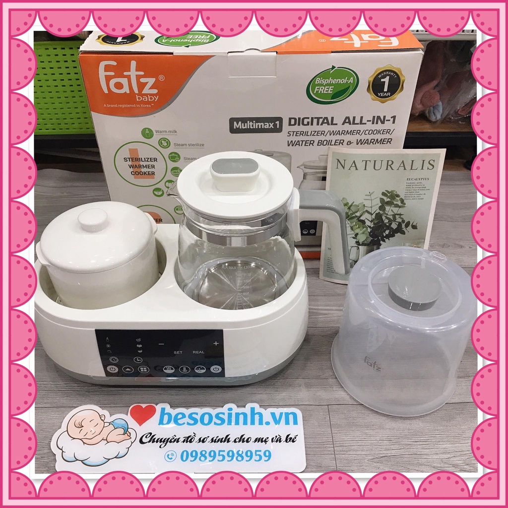 Máy đun nước, hâm sữa, tiệt trùng Fatzbaby Multimax 1 FB9002SJ