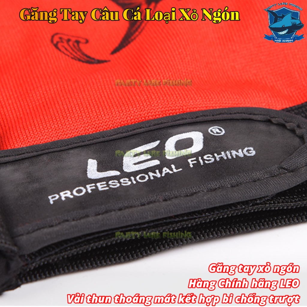 Găng tay xỏ ngón dành cho Ae cần thủ- Hàng chính hãng LEO