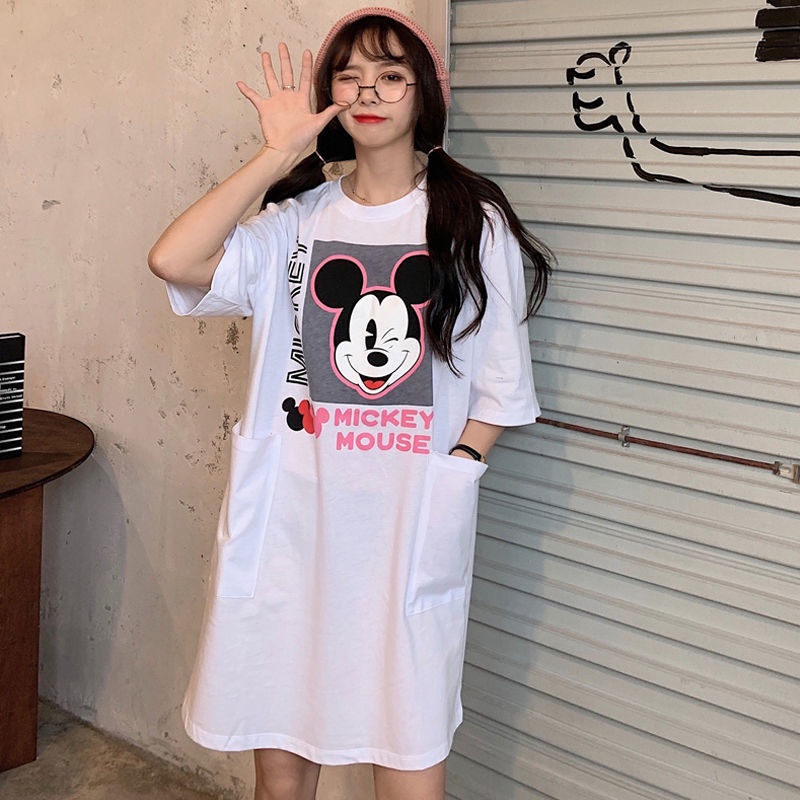 Đầm Ngắn Tay Dáng Rộng Thời Trang Dành Cho Bà Bầu