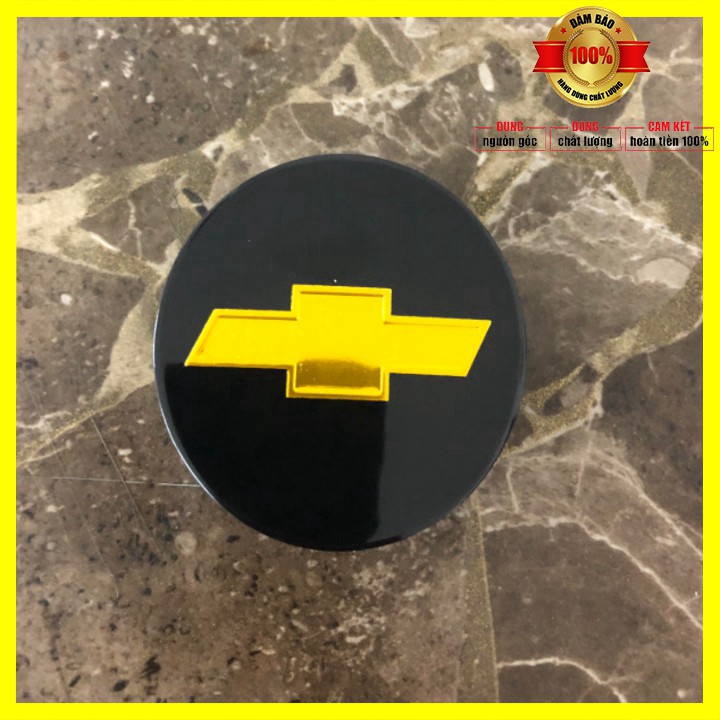 01 chiếc Logo chụp mâm, ốp bánh xe ô tô Chevrolet cao cấp CRZ53 đường kính 53mm