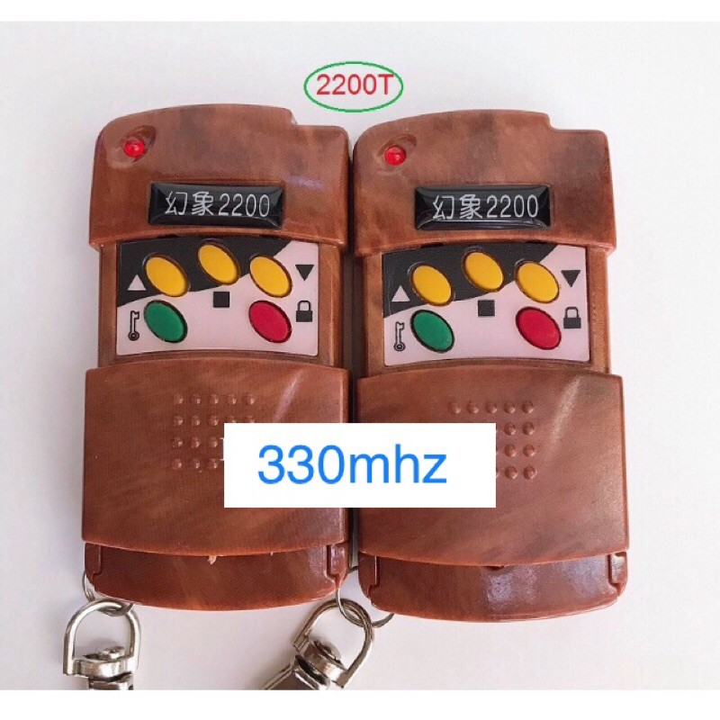 Remote điều khiển cửa cuốn 2200 mã gạt 8 số , tần số 330mhz