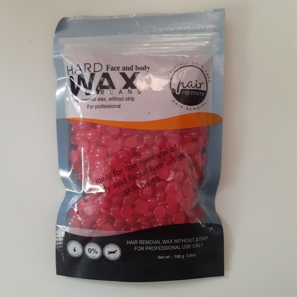 Sáp wax tẩy lông 100gr dạng hạt đậu hardwaxbean tặng thêm que wax