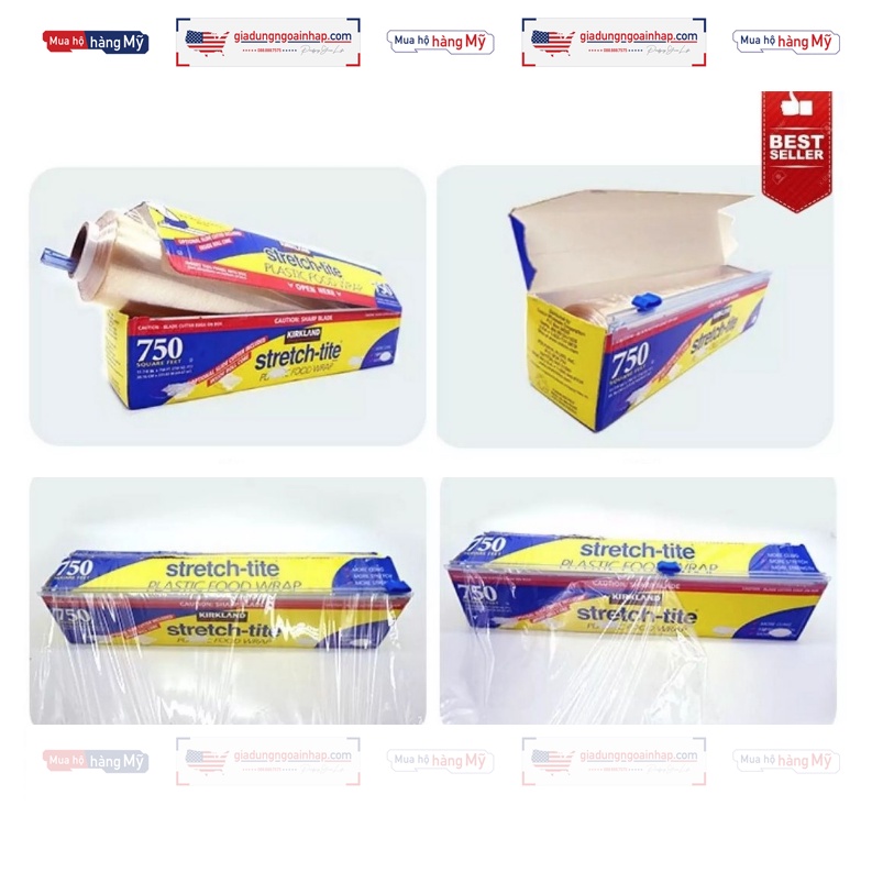 Màng bọc thực phẩm Kirkland Signature Stretch Tite 750ft