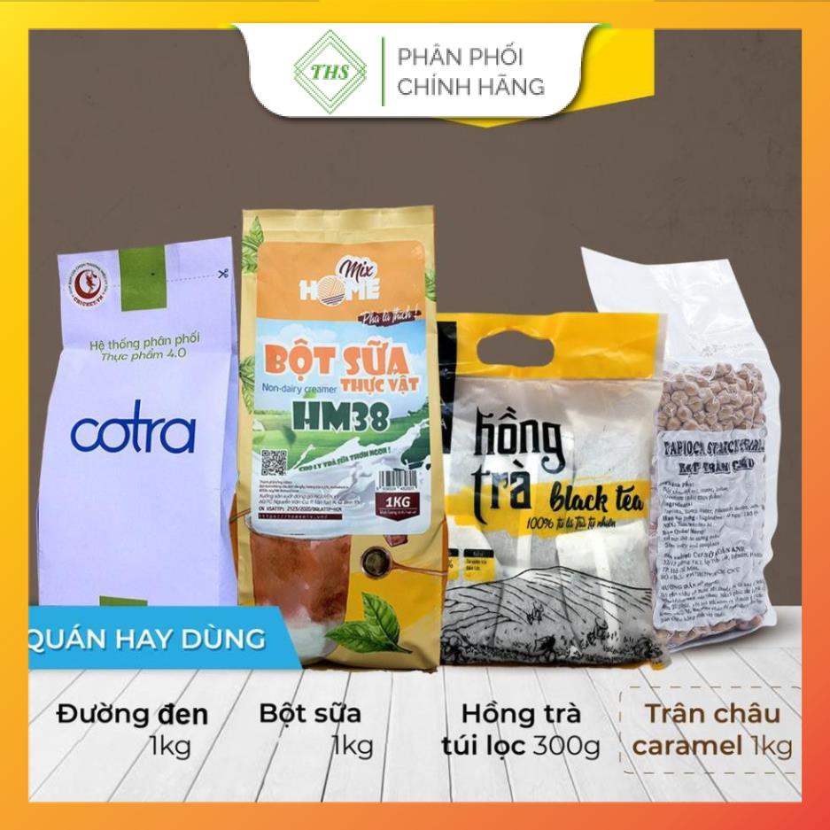 COMBO TRÀ SỮA SIÊU TIẾT KIỆM ( Hồng trà MY + Bột sữa HM38 + Trân châu + Đường đen)