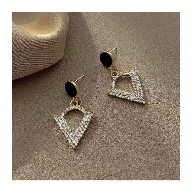 Bông Tai Đính Đá Phong Cách Hàn Quốc Xinh Xắn Cho Nữ