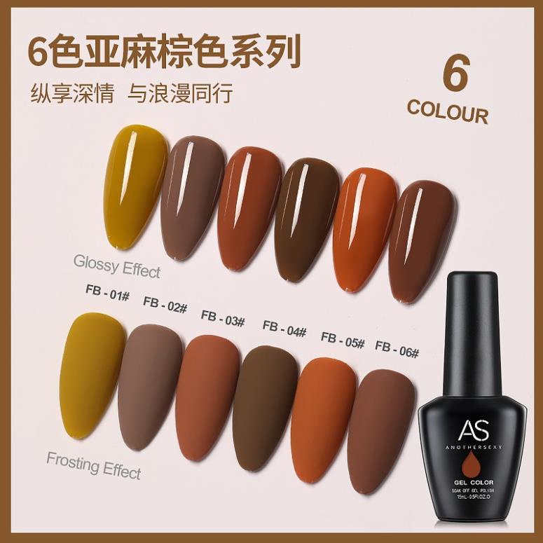 Sơn Gel AS vỏ đen Mã FB ( Cam Kết Chính Hãng - làm khô sơn gel bằng máy hơ uvled )