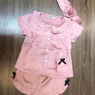 Pijama lụa cho bé gái