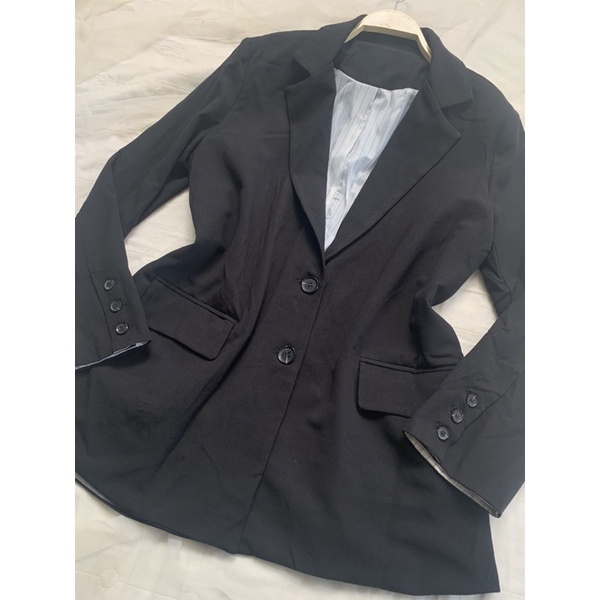 Áo khoác blazer nữ B441 form suông rộng 2hand Hàn si tuyển ảnh thật