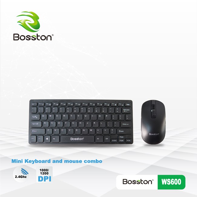 COMBO PHÍM CHUỘT KHÔNG DÂY MINI BOSSTON WS600