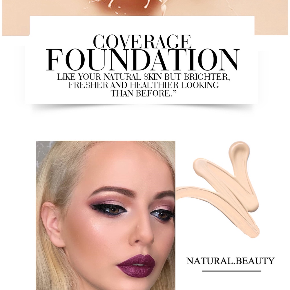 Kem nền che khuyết điểm ANNIES dạng lỏng mềm mịn lâu trôi kiềm dầu dùng trang điểm 30ml