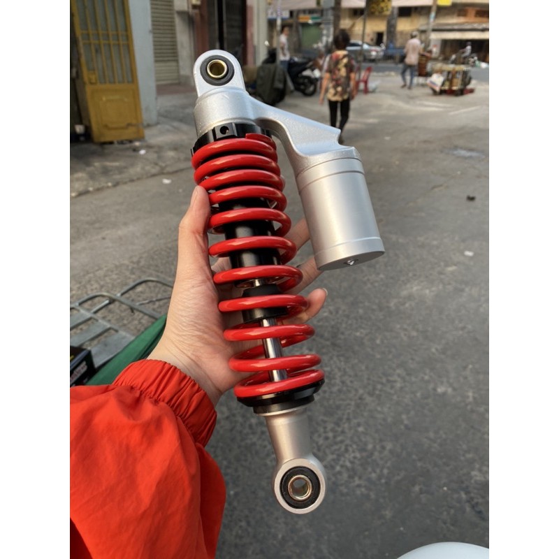 Phuộc sau nitron bình dầu lò xo đỏ cho các xe dream wave sirius jupiter taurus cub 280 cub 330 ..