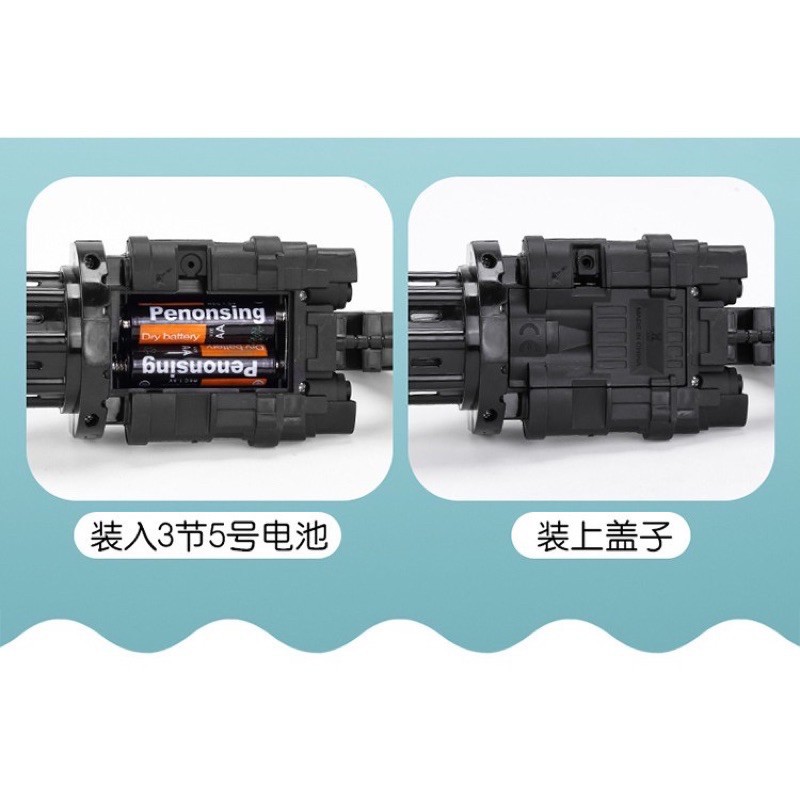 ĐỒ CHƠI SÚNG BẮN BONG BÓNG 8 NÒNG