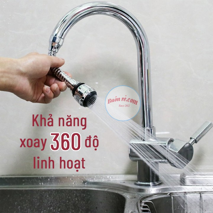 Đầu vòi xịt nước tăng áp cho vòi bồn rửa Turbo Flex điều chỉnh dòng nước 01120 Buôn Rẻ