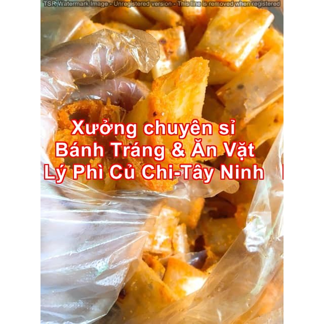 Bánh tráng phô mai sữa cuộn tỏi mè rang