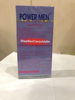 Bao cao su Power men superthin type