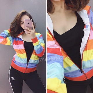 Áo khoác dù sọc
