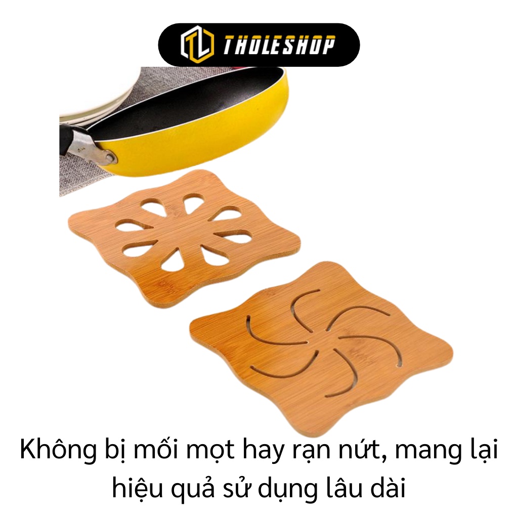 Đế Lót Ly - Rế Lót Ly, Chén Bằng Gỗ Dày Nhiều Hoạ Tiết, Cách Nhiệt Tốt 5723