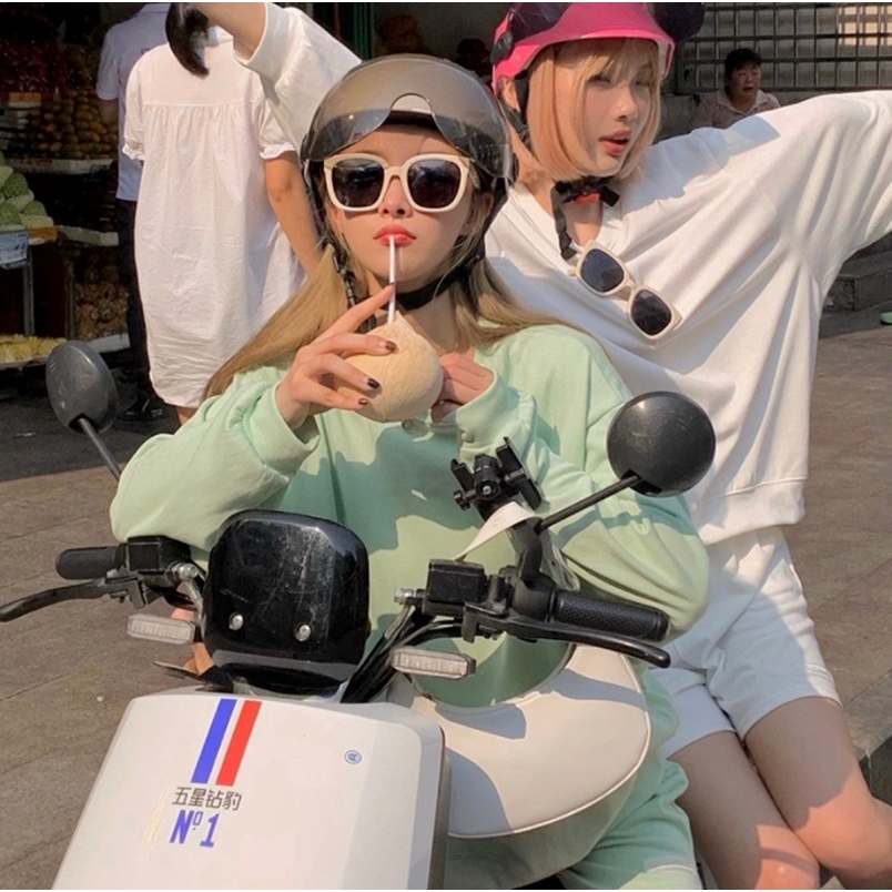 (KIQI-FASHION) COD Kính Mát Hình Mắt Mèo Chống Tia Uv400 Thời Trang