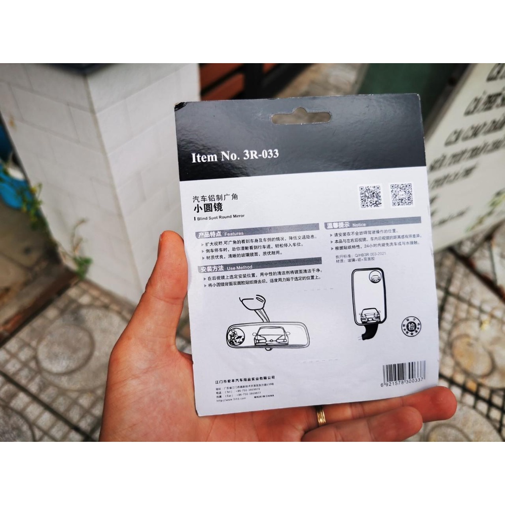 Gương Cầu Lồi Cho Xe Tải ,Xe Bus, Xe Container 3R-030 75mm ,3R-033 95mm Chính Hãng 3R