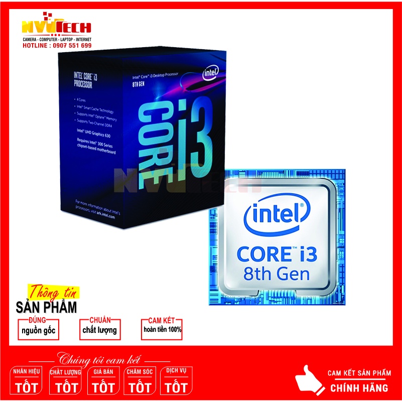 CPU Intel i3-8100 Đã Qua Sử Dụng