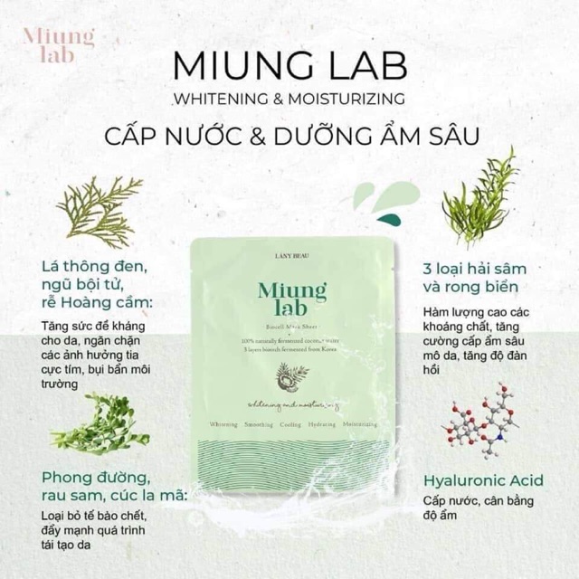 MẶT NẠ MIUNG LAB