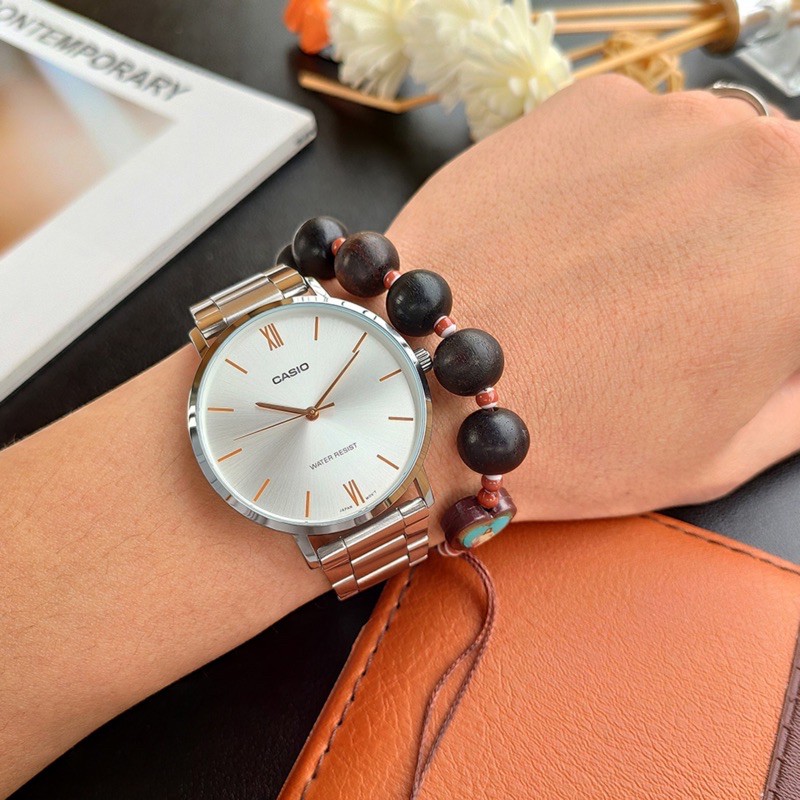 Đồng hồ nam dây kim loại Casio Anh Khuê MTP-VT01D-7BUDF