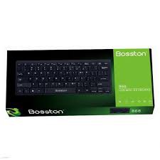 Bàn phím mini có dây Bosston 868 (Đen) Thiết kế giảm tiếng ồn / Keyboard Bosston 868 Mini