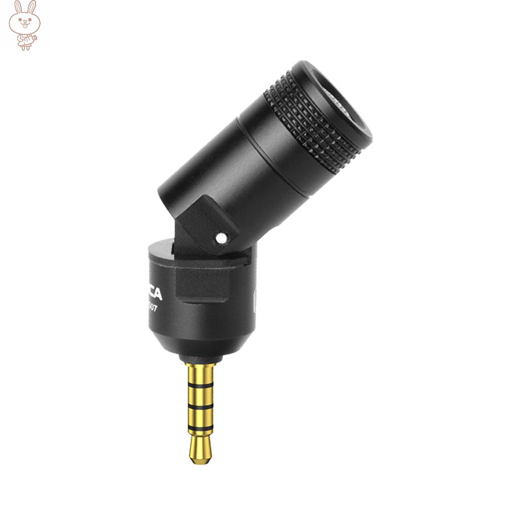 Only♥COMICA CVM-VS07 Mini Flexible Plug-in Omnidirectional Microphone Mic 3.5mm TRRS Plug 90° Adjustable for  Action Camera DSLR Camera Smartphone Stabilizer