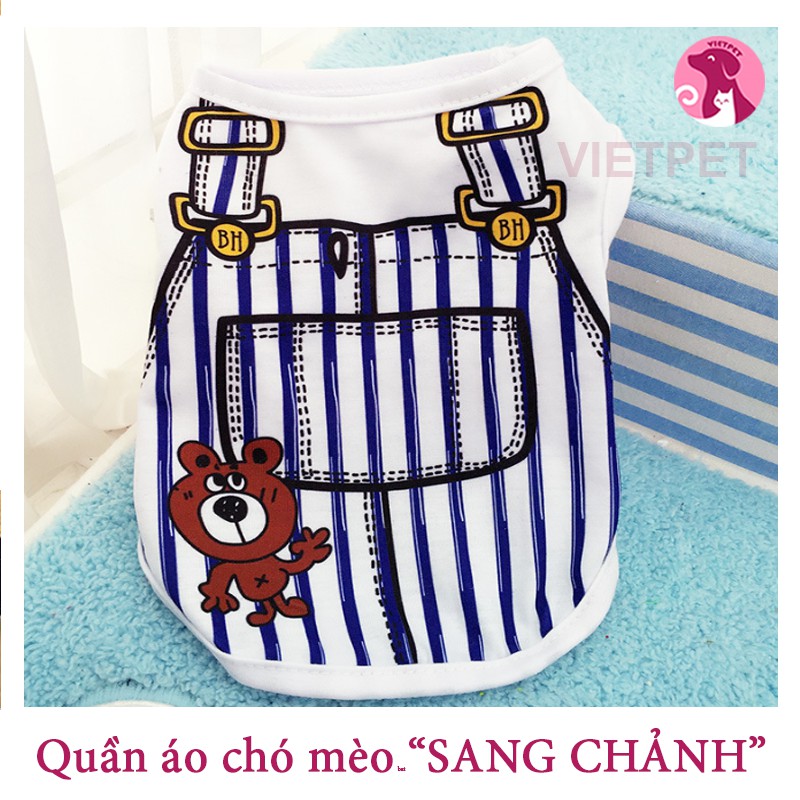 Quần áo cho chó mèo - Hình yếm &amp; vest sang chảnh, đẹp mê ly sờ vải cực thích tay - Loại 1 cao cấp