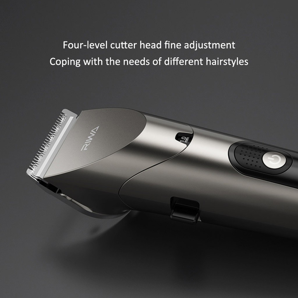 Xiaomi Youpin Tông đơ cắt tóc   Riwa có đèn LED có thể sạc lại tiện dụng cho nam