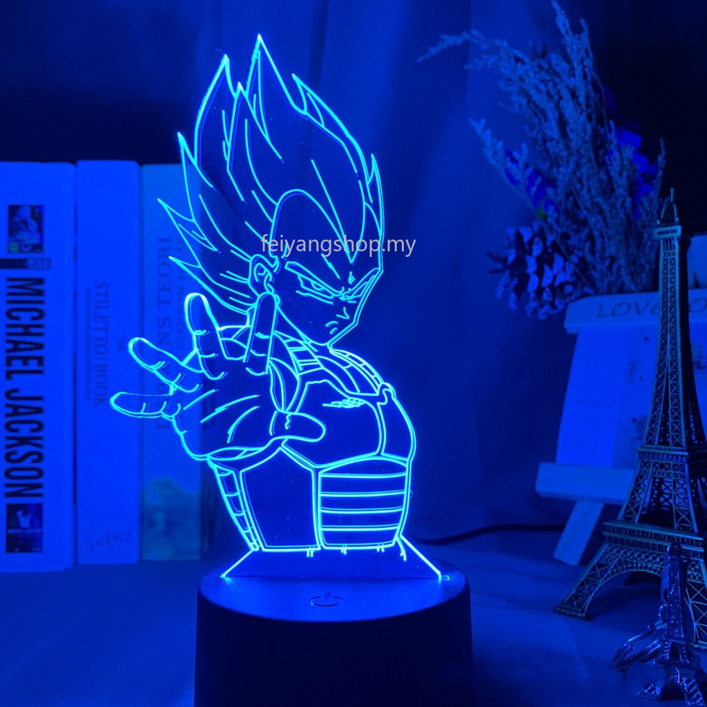 Đèn Led 3d 16 Màu Hình Dragon Ball Trang Trí Bàn Làm Việc