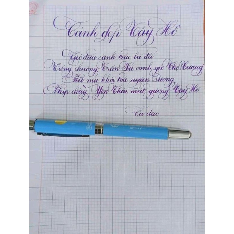 Bút Mài Thầy Ánh SH041 ngòi calligraphy tự tạo nét thanh đậm luyện chữ đẹp cho học sinh tiểu học