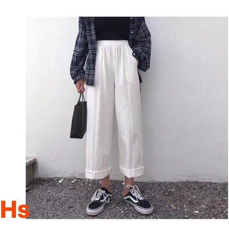 Quần kaki ống rộng dáng suông HSU0519