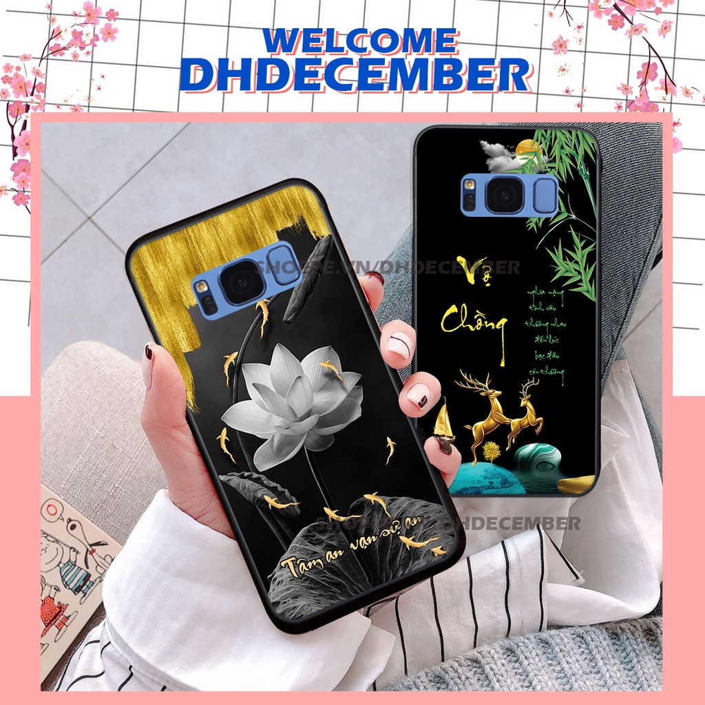 Ốp lưng Samsung Galaxy S8 / S8 PLUS in hình thư pháp tâm an vạn sự an ,mã đáo thành công SIÊU CHẤT