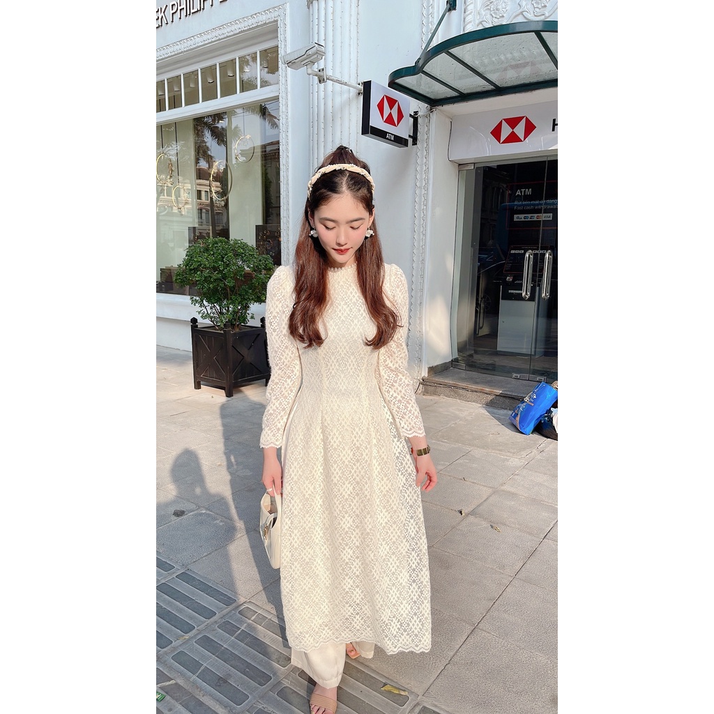Áo dài ren Almira thời trang nữ by MULLET