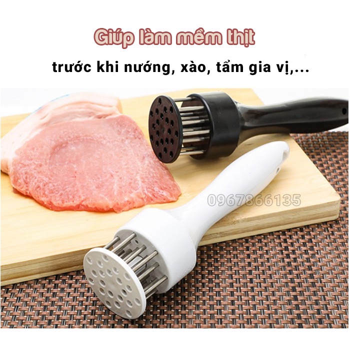 Cây dầm thịt cầm tay – Dụng cụ dầm thịt làm mềm thịt