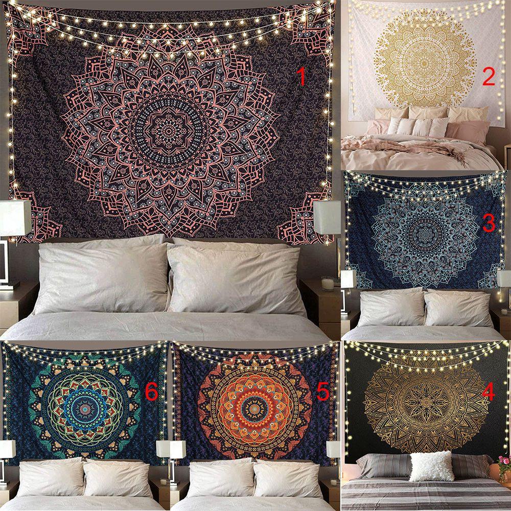 Thảm Đi Biển / Thảm Trải Sàn Họa Tiết Mandala Phong Cách Bohemian Độc Đáo Trang Trí Nhà Cửa