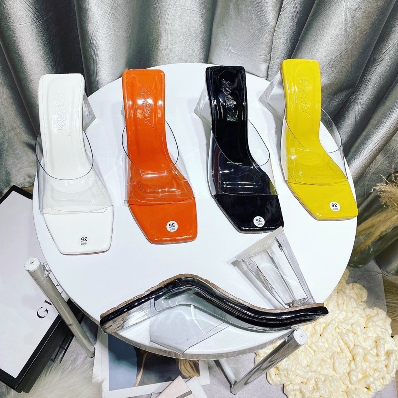 Giày guốc bản mika 9cm H2STORE siêu hót 2022