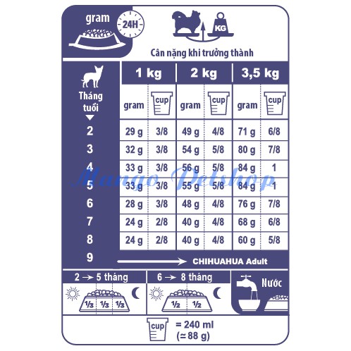 Thức Ăn Cho Chó Con Royal Canin Chihuahua Puppy Túi Hãng 1,5Kg