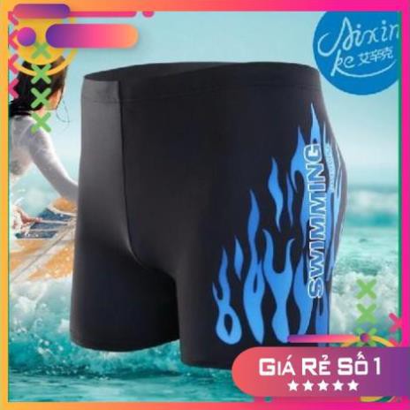 HÀNG CÓ SẴN SLL2 Quần bơi nam nữ dáng đùi co dãn 4 chiều, Đồ bơi speedo nam tính phong cách thể thao tắm biển, hồ bơi