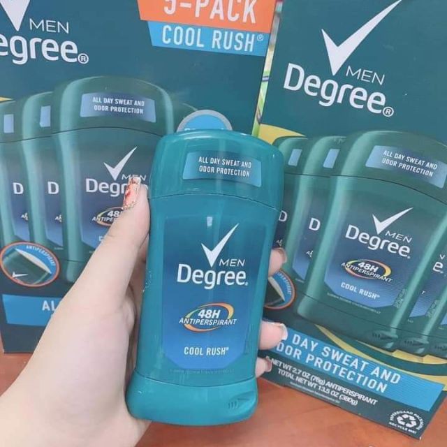 Lăn khử mùi Degree Men Cool Rush 48h Mỹ 76g