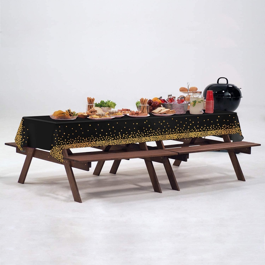 Khăn Trải Bàn Dùng Một Lần Họa Tiết Chấm Bi 137*274CM