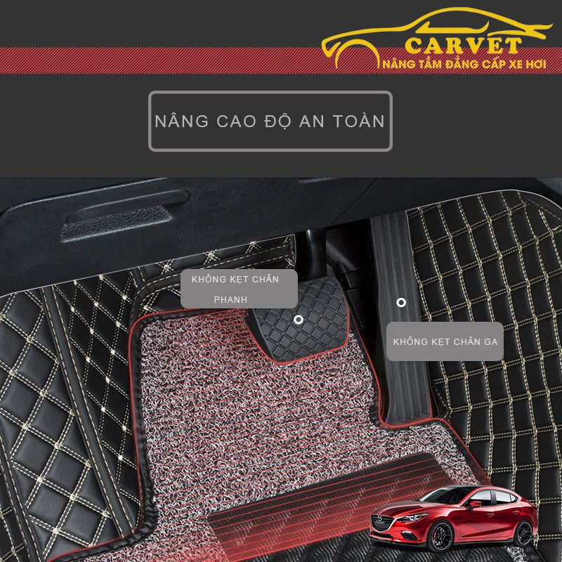 Thảm lót sàn ô tô 6d Peugeot 2008, thảm trải sàn xe hơi da Pu cao cấp, chống thấm nước, giá tốt