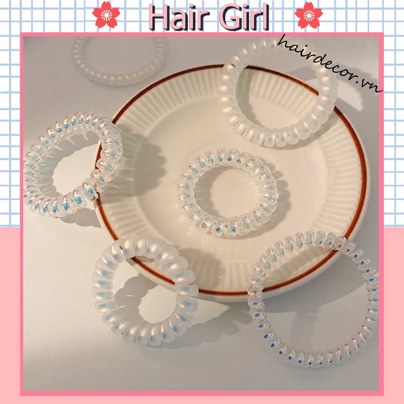 Dây Buộc Tóc Co Giãn Màu Sắc Đa Dạng Phong Cách Hàn Quốc Dễ Thương